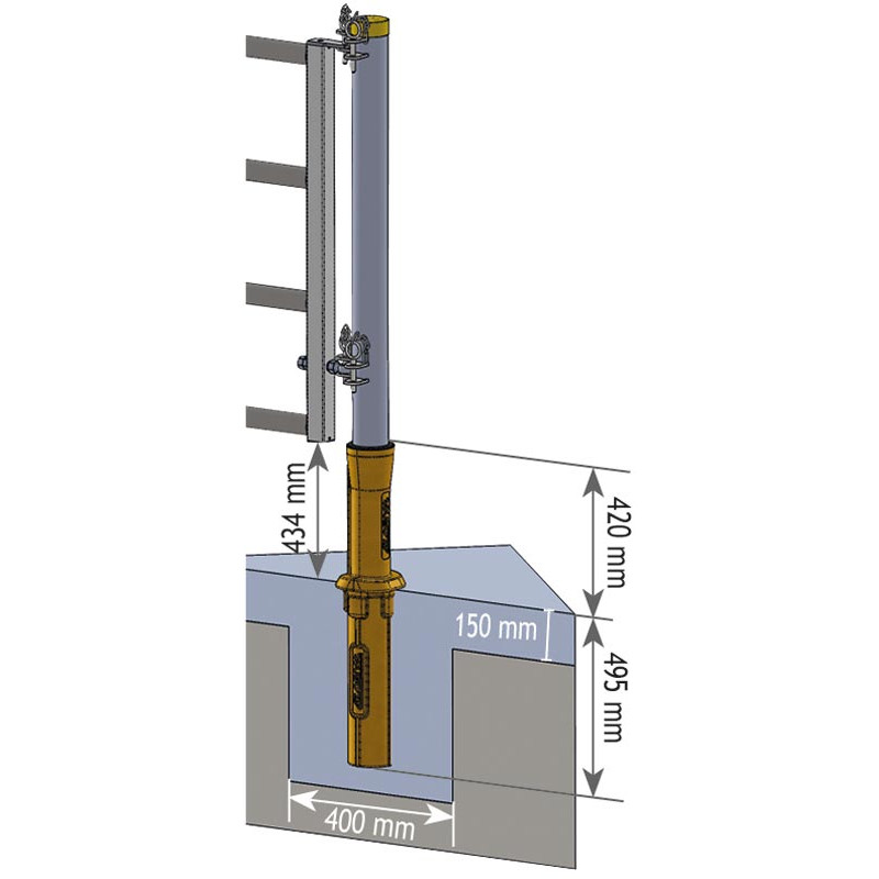 „ISOPROTEC“ Schutzmuffe aus Kunststoff für Ø 102 mm Pfosten