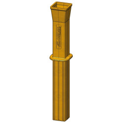 „ISOPROTEC“ Schutzmuffe aus Kunststoff für ⧄ 90x90 mm Vierkantpfosten „ISOPROTEC“ Schutzmuffe aus Kunststoff für ⧄ 90x90 mm Vierkantpfosten