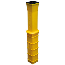 „ISOPROTEC“ Bodenhülse aus Kunststoff für eckige Schutzmuffe