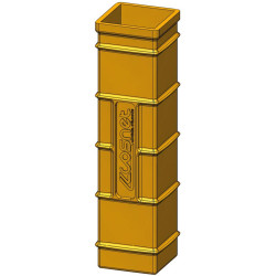 „ISOPROTEC“ Bodenhülse aus Kunststoff für eckige Schutzmuffe