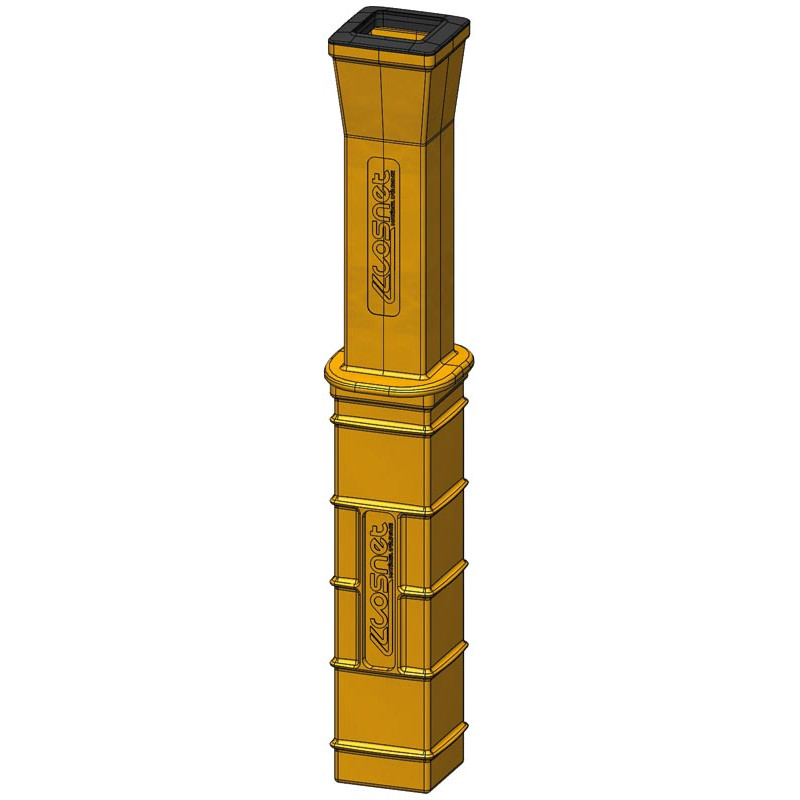 „ISOPROTEC“ Bodenhülse aus Kunststoff für eckige Schutzmuffe