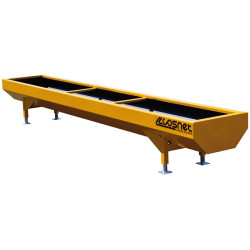 Lackierter verstärkter Trog 3 x 0,80 m