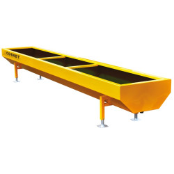 Lackierter Standardtrog mit bituminöser Bodenbeschichtung 3x0,60 m
