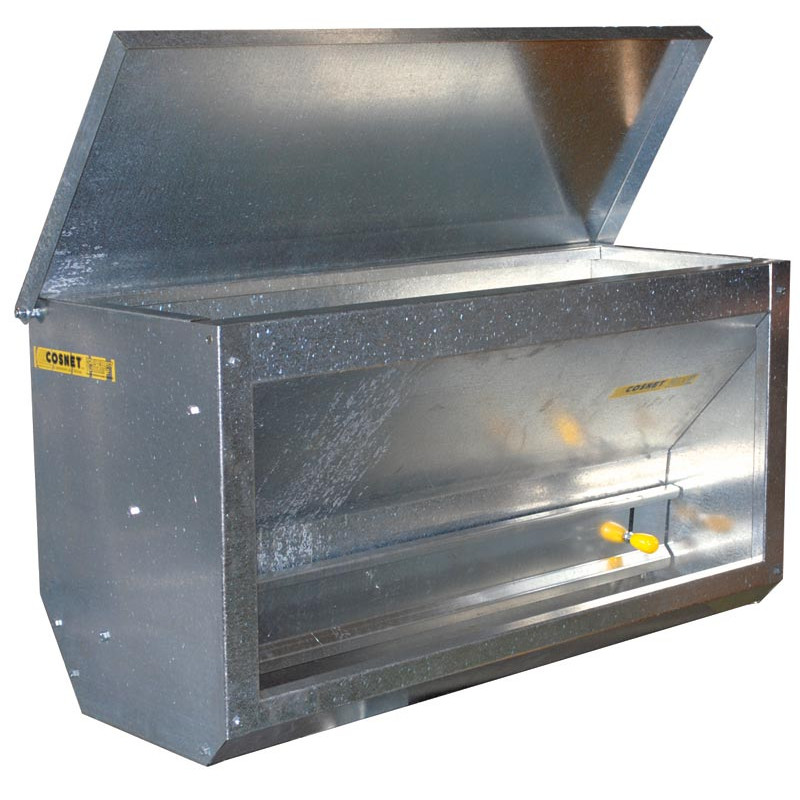 220 L Kälberfutterautomat zur Befestigung an einem Gitter