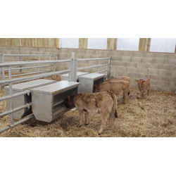 220 L Kälberfutterautomat zur Befestigung an einem Gitter