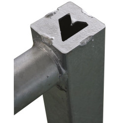 3/4 m Ø 42,4 mm ausziehbare Weidetore mit 1 Riegel