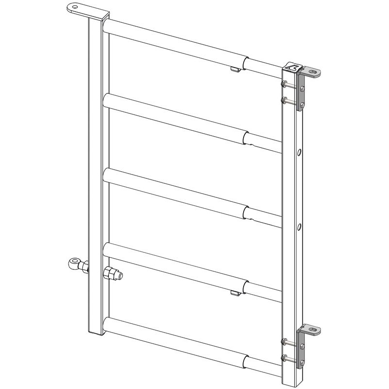 Befestigungsflacheisen für Abtrennung Befestigungsflacheisen für Abtrennung
