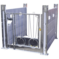 HYGIENE PRO kälberbox GA mit herausziehbaren seitenwänden aus kunststoff