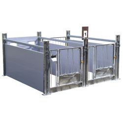 Case à veau STANDARD à cloisons PVC mobiles Case à veau STANDARD à cloisons PVC mobiles