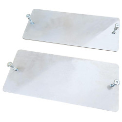 Edelstahl-Schliebplatten für seitenwand aus kunststoff