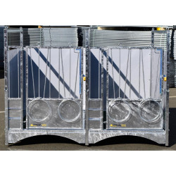 Fahrbare kälberbox STD - PVC - Ausführung DUO Fahrbare kälberbox STD - PVC - Ausführung DUO