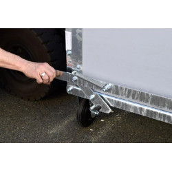 Kippmechanismus für kälberbox spaltendboden STANDARD PVC DUO