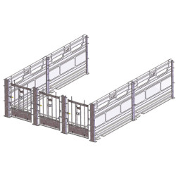 Vordertür für Kälberboxen 