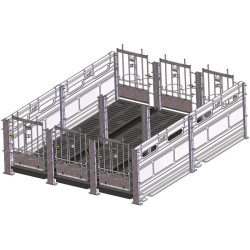 Wandbefestigung für Kälberboxen