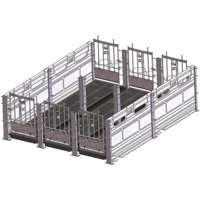 Wandbefestigung für Kälberboxen