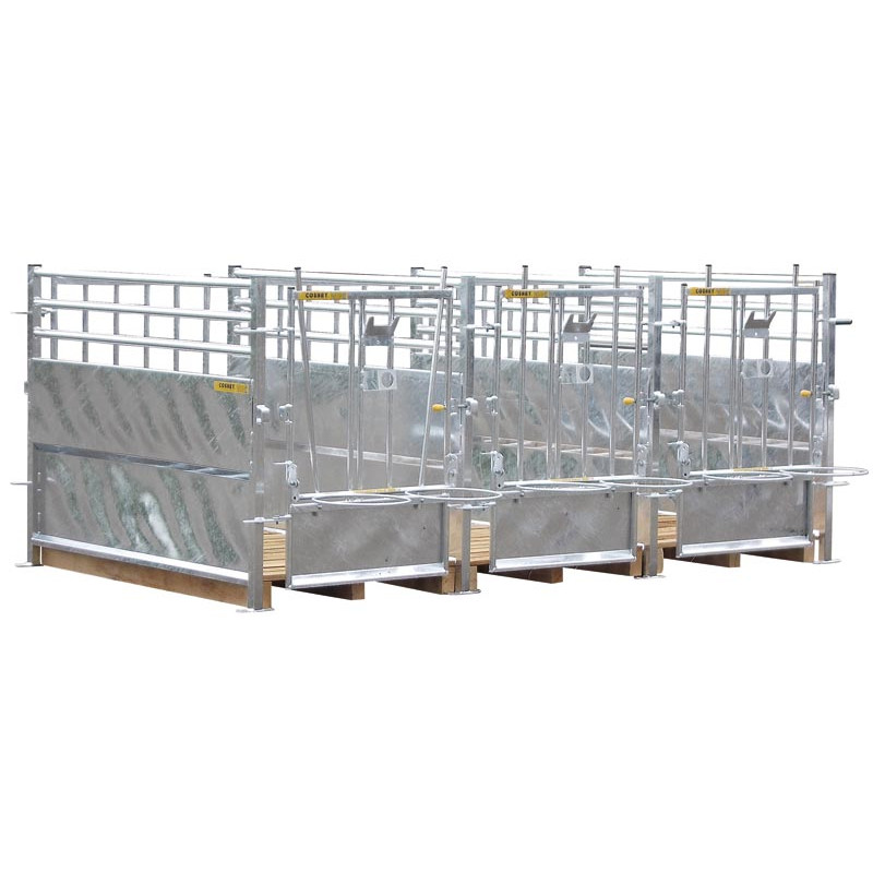 Trennwand aus Blech, Oberteil mit Stäben, für Metall-Kälberboxen Trennwand aus Blech, Oberteil mit Stäben, für Metall-Kälberboxen