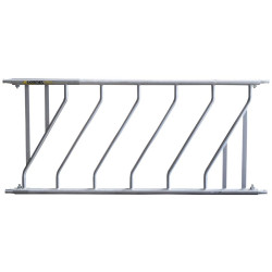 2 Plätzen/2 m Schräges Selbstfangfressgitter JUNIOR Ø 42,4 mm