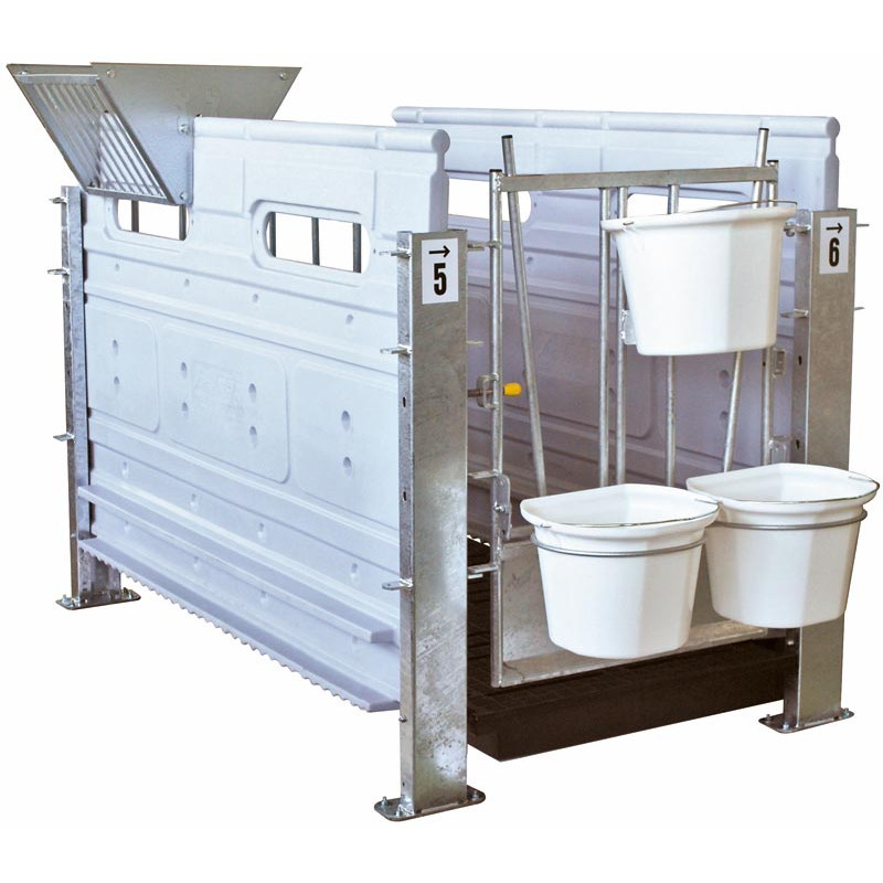 Doppelte Raufe für Kälberboxen