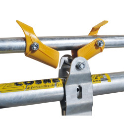 4 Plätze/2 m JUNIOR KOMFORT SR Selbstfangfressgitter für Kälber ohne Eimerhalter