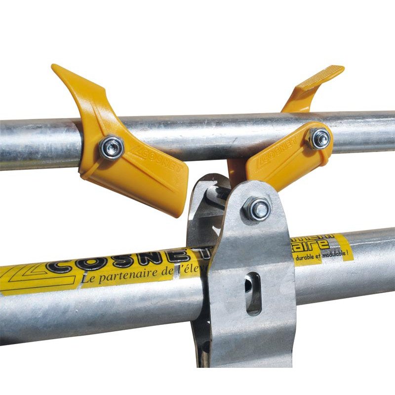 4 Plätze/2 m JUNIOR KOMFORT SR Selbstfangfressgitter für Kälber ohne Eimerhalter