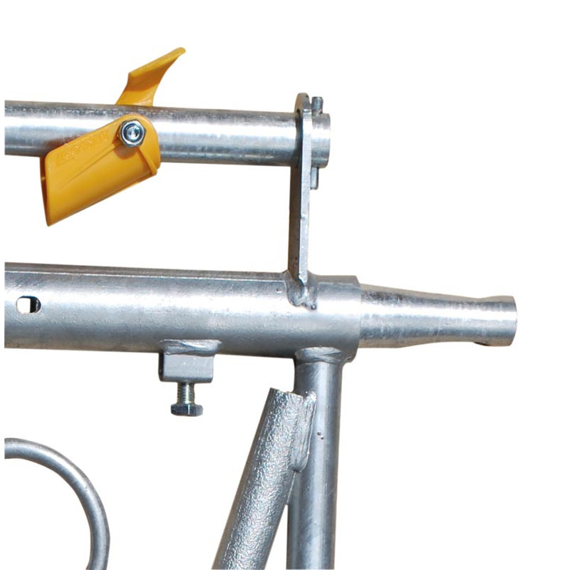 4 Plätze/2 m JUNIOR KOMFORT SR Selbstfangfressgitter für Kälber ohne Eimerhalter