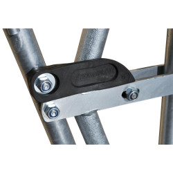 4 Plätze/2 m JUNIOR KOMFORT SR Selbstfangfressgitter für Kälber ohne Eimerhalter