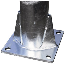 Ø 76 mm Pfosten ohne Befestigungen zum Aufdübeln Ø 76 mm Pfosten ohne Befestigungen zum Aufdübeln