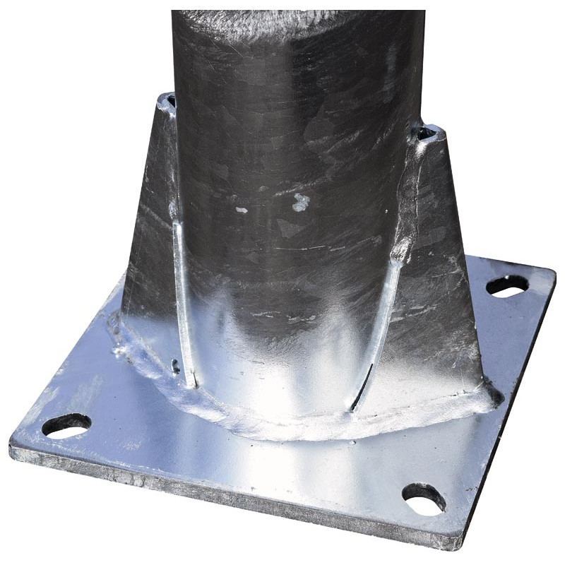 Ø 76 mm Pfosten ohne Befestigungen zum Aufdübeln Ø 76 mm Pfosten ohne Befestigungen zum Aufdübeln