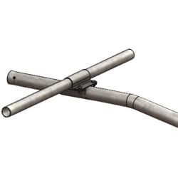 Ø 60/49 mm Schelle zur Montage der Nackenrohrstange Ø 60/49 mm Schelle zur Montage der Nackenrohrstange