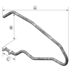 WOHLFÜHL Selbsttragender Liegeboxenbügel WOHLFÜHL Selbsttragender Liegeboxenbügel