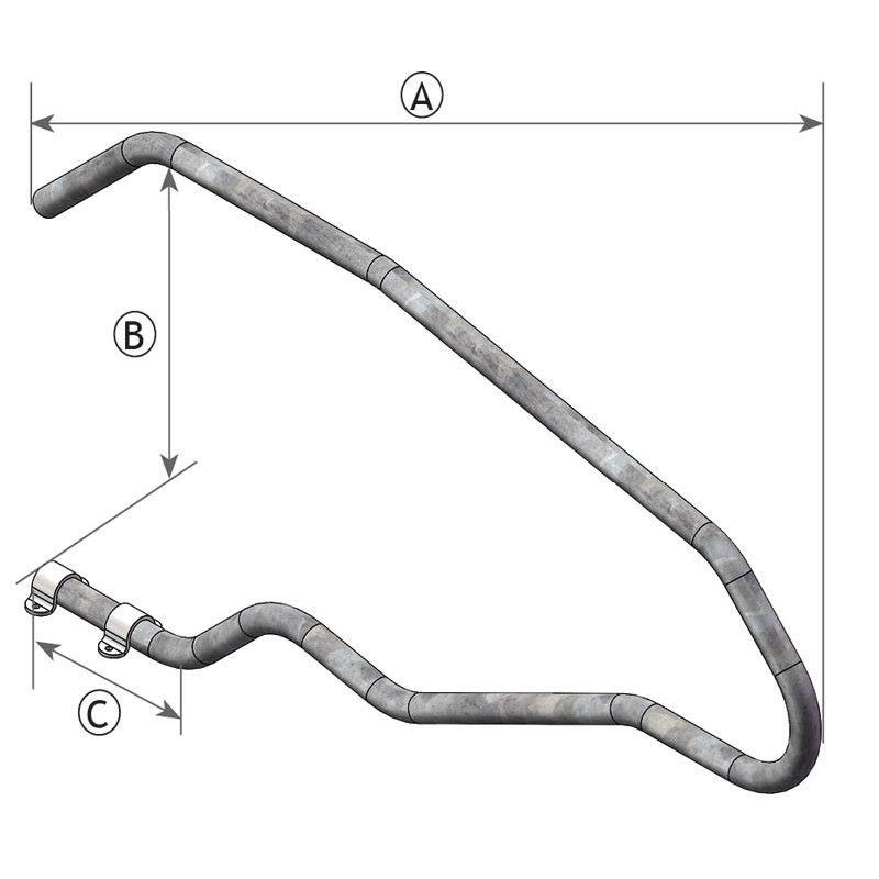WOHLFÜHL Selbsttragender Liegeboxenbügel WOHLFÜHL Selbsttragender Liegeboxenbügel