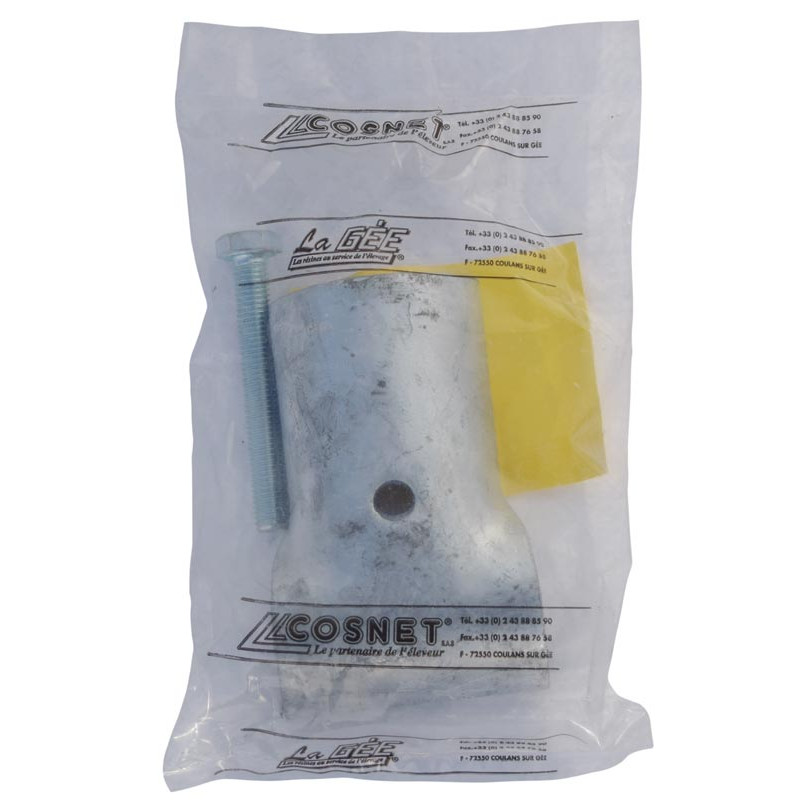 Einfache Verbindung für Liegeboxenbügel Einfache Verbindung für Liegeboxenbügel