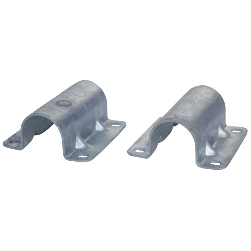 1/2 Bodenbefestigungsschellen für selbsttragende Liegeboxenbügel 1/2 Bodenbefestigungsschellen für selbsttragende Liegeboxenbügel