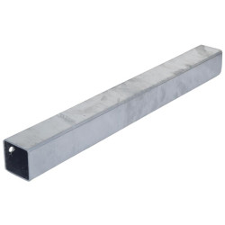 Weibliche Verbindungsmuffe für 60x60 mm verstärktes Vierkantrohr 