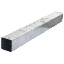 Weibliche Verbindungsmuffe für 60x60 mm verstärktes Vierkantrohr 