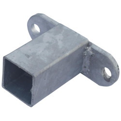 "T"-Befestigungsendstück für 60 x 60 mm Vierkantrohr