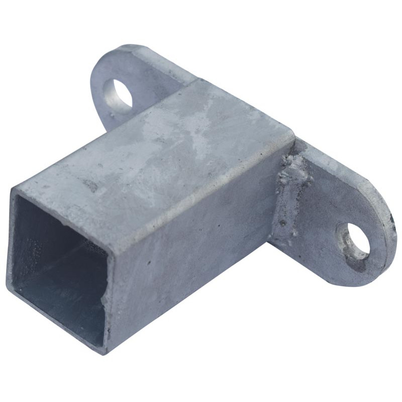 "T"-Befestigungsendstück für 60 x 60 mm Vierkantrohr