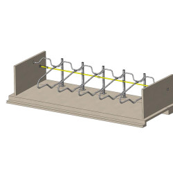 Rückhaltegurt für Liegeboxenbügel