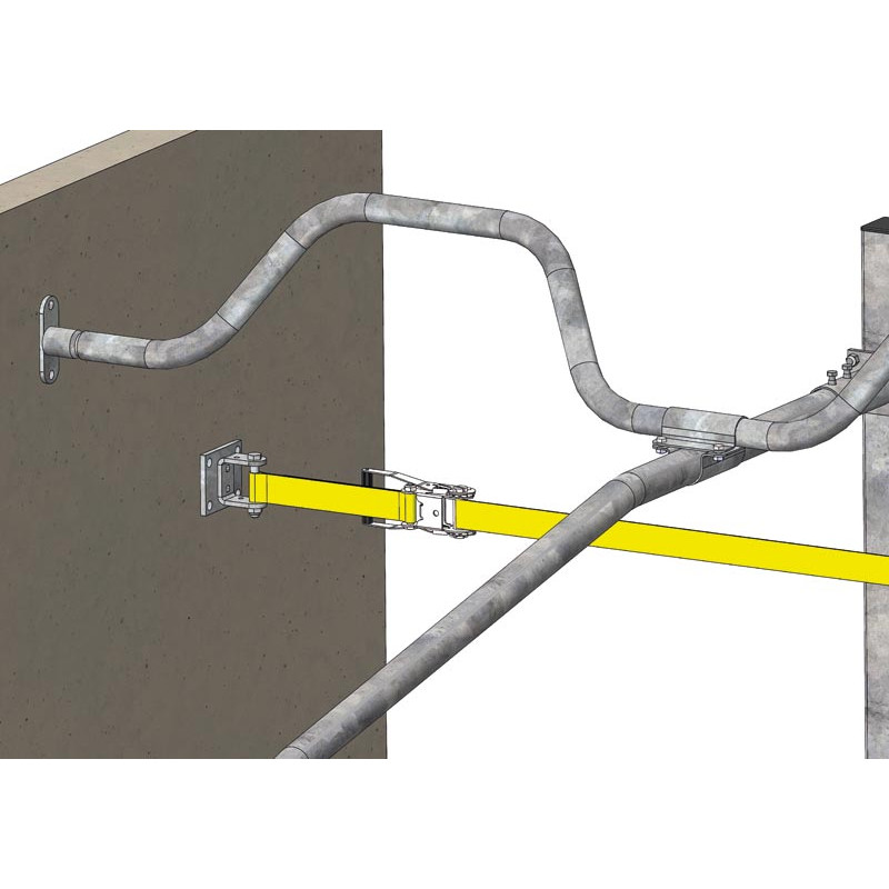 Anfangs- und Endplatte für Rückhaltegurt