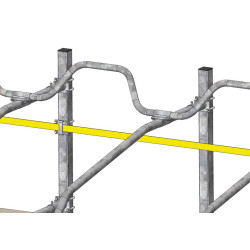 Gurt-Durchführungsplatte für Vierkantpfosten