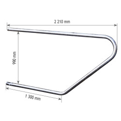 ATLANTIK Liegeboxenbügel