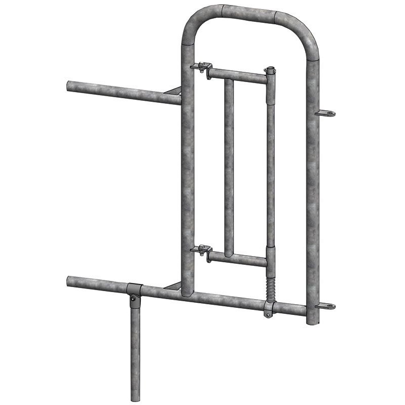 Einschubteil mit Personendurchgang und kleiner Tür für Komfort Selbstfangfressgitter