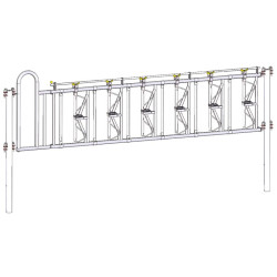 Einschubteil mit Personendurchgang für Komfort Selbstfangfressgitter