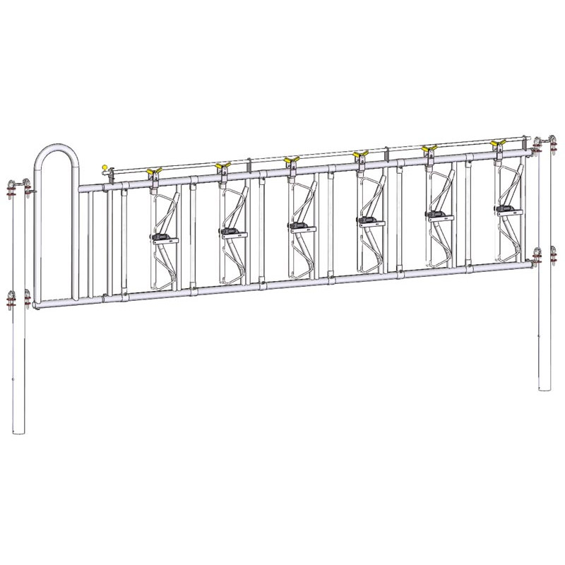 Einschubteil mit Personendurchgang für Komfort Selbstfangfressgitter