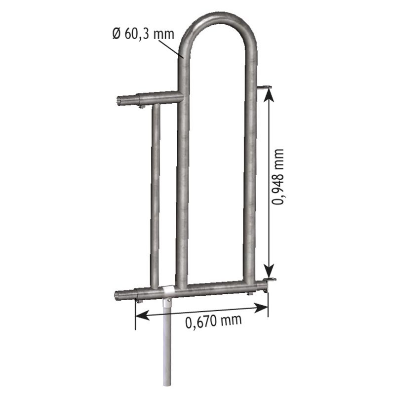 Einschubteil mit Personendurchgang für Komfort Selbstfangfressgitter