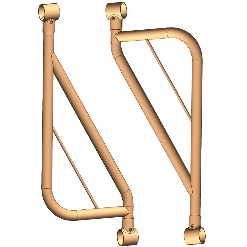 Anfang/Endstücke für Diagonalfressgitter als Bausatz