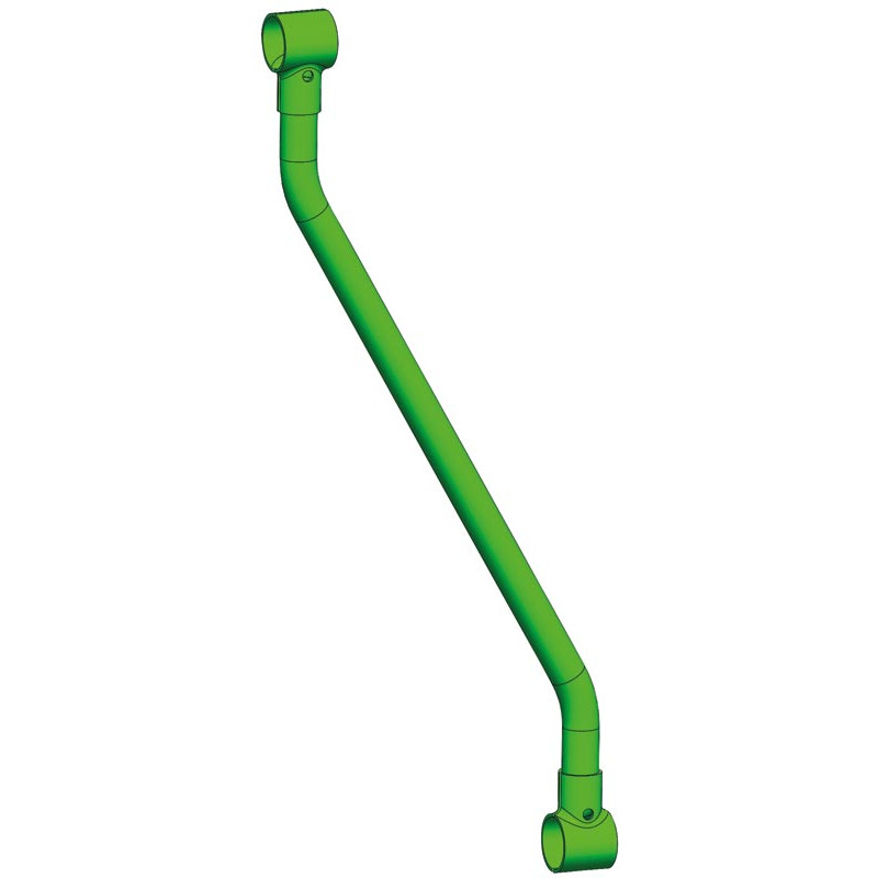 Ø 42 mm schräge Halsweitenstange mit Ø 60 mm Schellen 