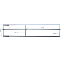 Ø 76 mm 3-rohriger Nackenriegel - 4 m