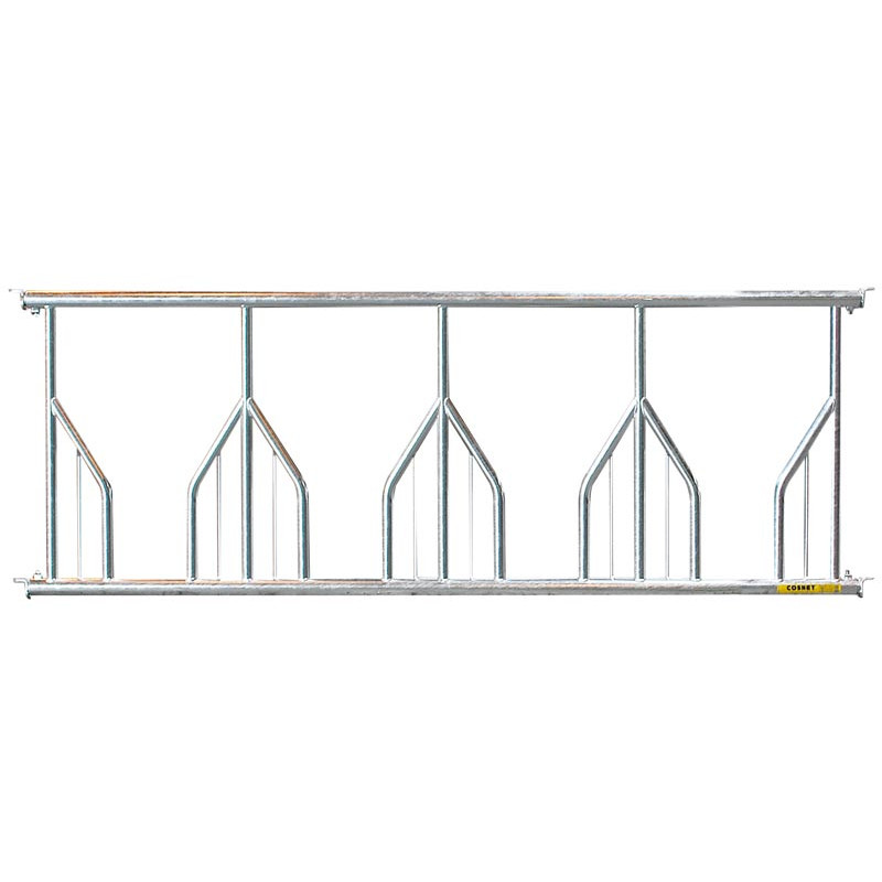 Fressgitter mit Palisadengittern - 3 m/4 Plätze