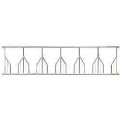 Fressgitter mit Palisadengittern - 4 m/6 Plätze